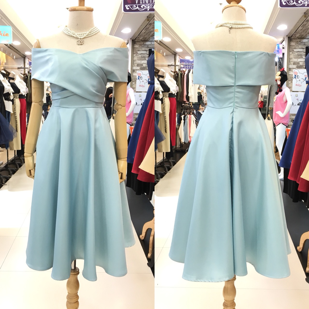 ชุดเพื่อนเจ้าสาว ชุดราตรียาว Lily - Cozy Wrap top & circle skirt