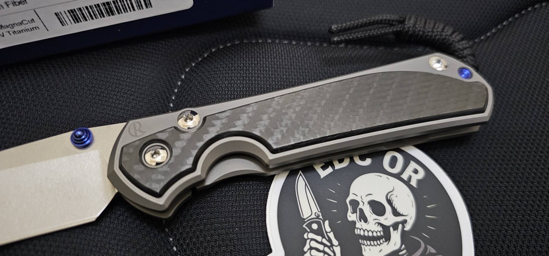 Chris Reeve Large Sebenza 31 Exclusive Knife Black Carbon Fiber (3.6" SW)