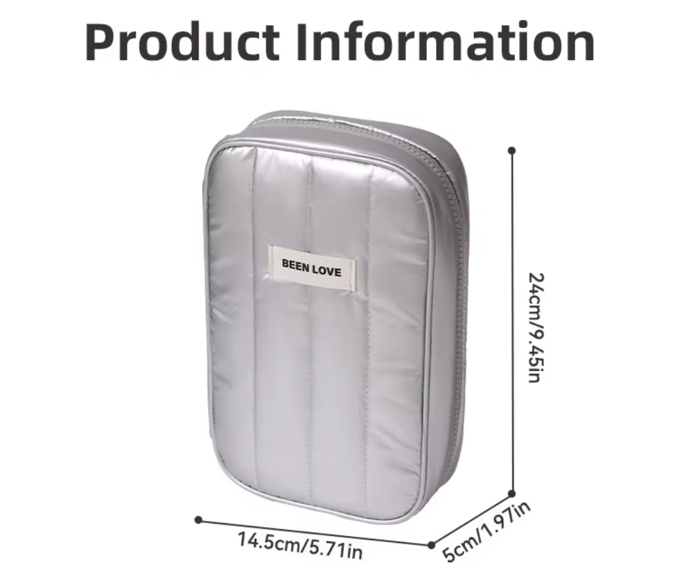 กระเป๋าอเนกประสงค์จัดระเบียบผ้านุ่มนิ่ม รุ่น RH2472 ขนาด ก.24*ส.14.5*ก้น 5 ซม.