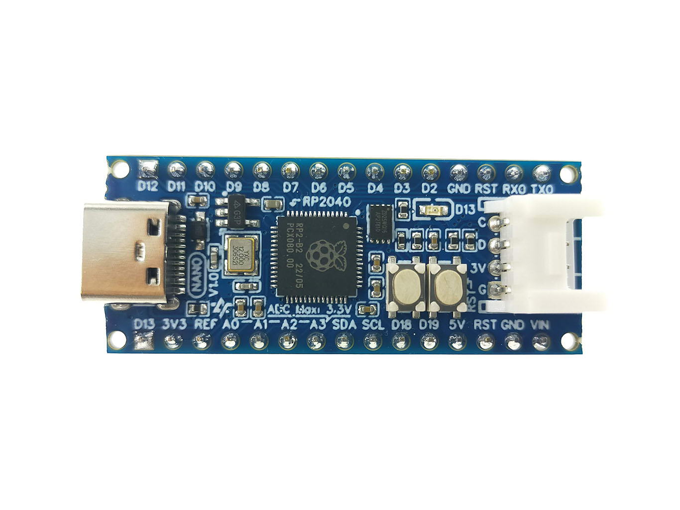ArtronShop RP2 Nano บอร์ดทดแทน Arduino Nano พลัง Arm Cortex-M0+ 32-bits dual-core 2MB/264kB