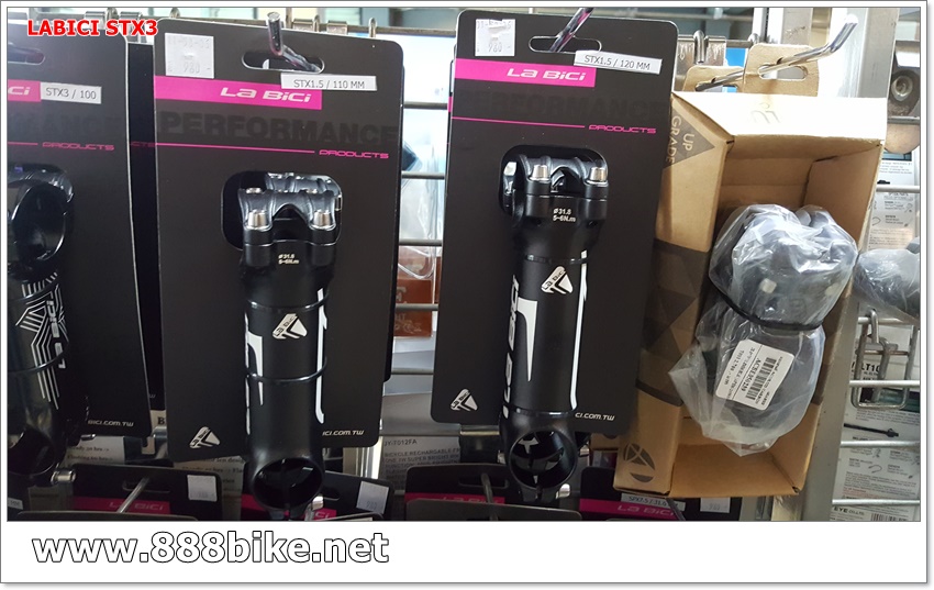 LABICI คอแฮนด์อลูมิเนียม LA BICI STX1.5 ,ยก +/- 7° วัสดุอลูเบา ยาว 70-120มม มีสีดำและสีแดง