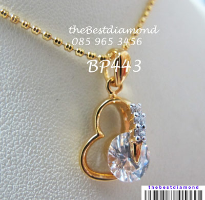 BP443===จี้หัวใจมีแต่เธอ=== น่่ารักสุดๆๆ เพชรวิ๊งๆๆ แบบทันสมัย เปรี้ยว เก๋ น่ารัก ในแบบเดียวกัน