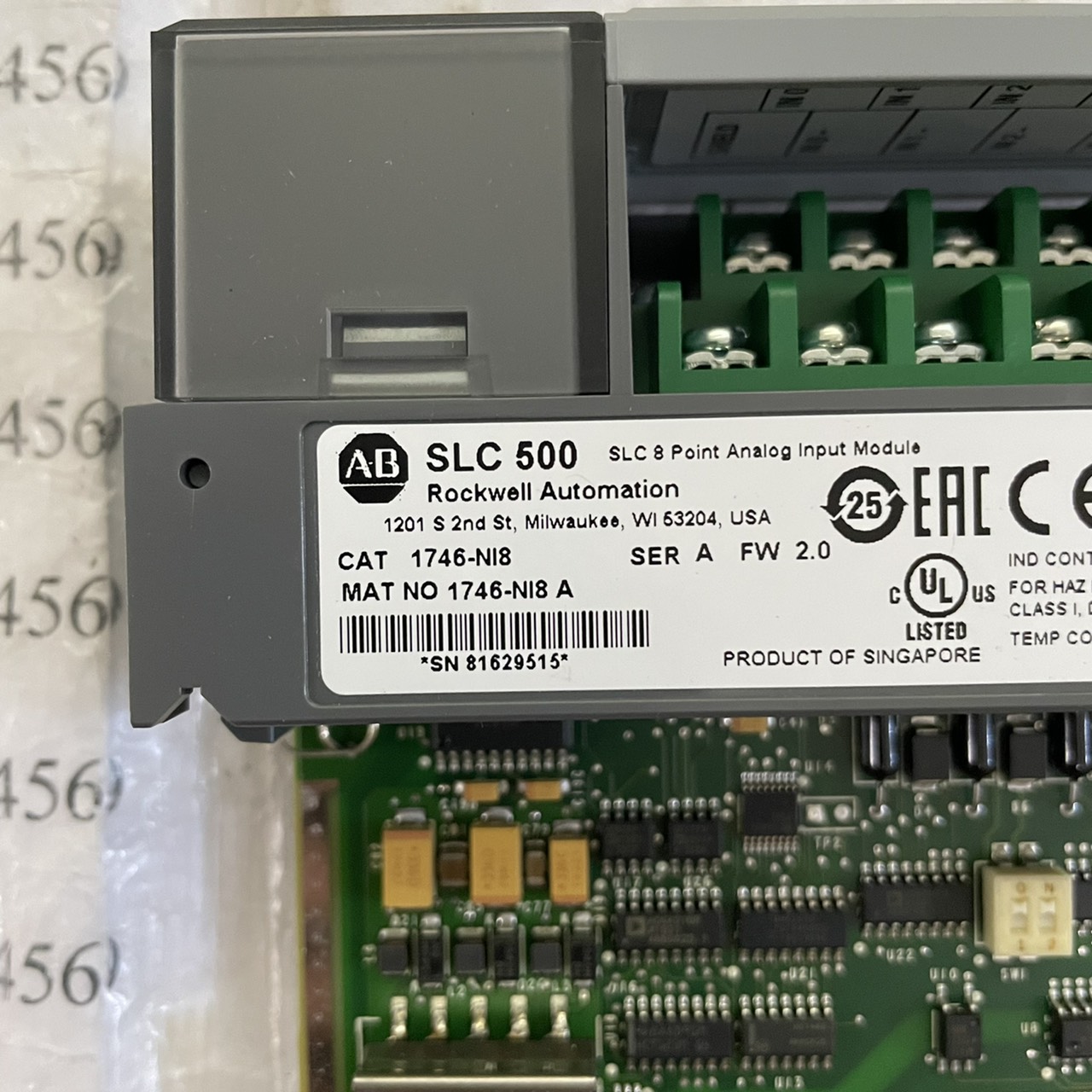 1746-NI8 PLC " ALLEN-BRADLEY "