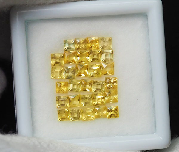 บุษราคัม 2.55 กะรัต 29 ชิ้นสวยมาก