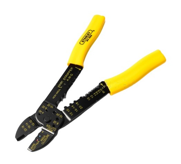 คีมปอก/ย้ำ สายไฟ 9" STANLEY สแตนเล่ย์ (อย่างดี) Pn.S351-84253 ##