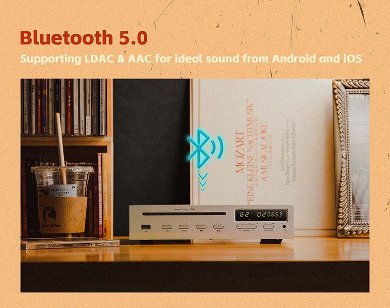 Shanling CD80 เครื่องเล่น CD พร้อม DAC/AMP ในตัวรองรับ MQA, Dual Hi-Res ประกันศูนย์ไทย