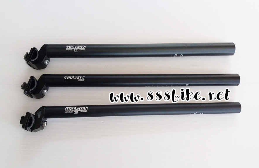 หลักอานอลูมืเนียม TRUVATIV XR สีดำ ยาว 450มม มีขนาด 25.4,27.2,28.6,31.8 ,31.6