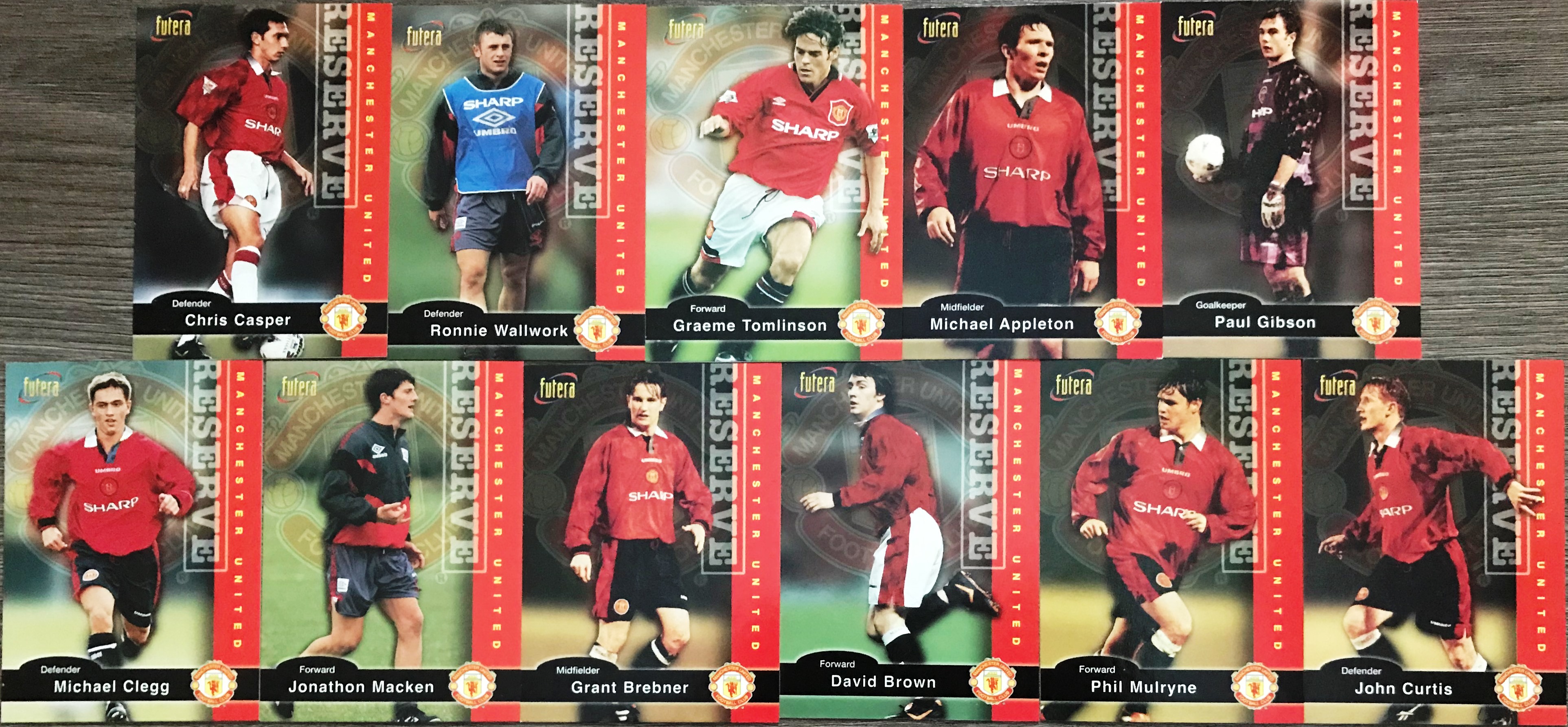 การ์ดสะสม ฟุตบอล สโมสรแมนเชสเตอร์ ยูไนเต็ด - ฟูเทร่า แมนเชสเตอร์ ยูไนเต็ด 1997 ใหม่ / MANCHESTER UNITED Football Club Collector Card Series - FUTERA MANCHESTER UNITED 1997 NEW