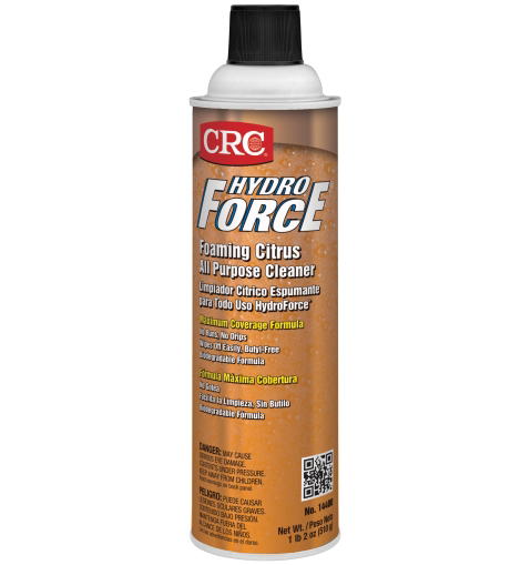 c-005. นํ้ายาทําความสะอาด อเนกประสงค์ เบาะ พรม ภานในรถยนต์ กลิ่นผิวส้ม CRC HYDROFORCE FOAMING CITRUS