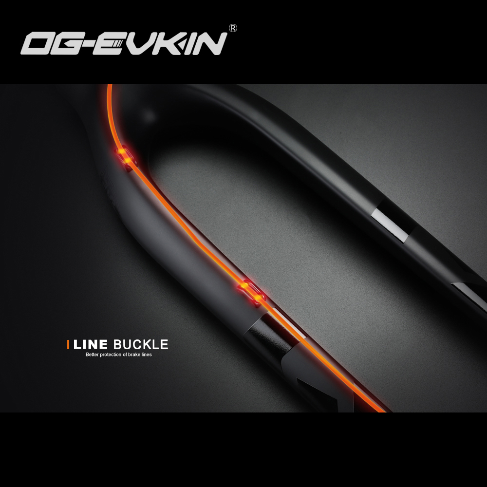 ตะเกียบคาร์บอนเสือภูเขา OG-EVKIN FK-006, 15x100mm, MTB Fork 27.5, 29er Carbon Mountain Bike