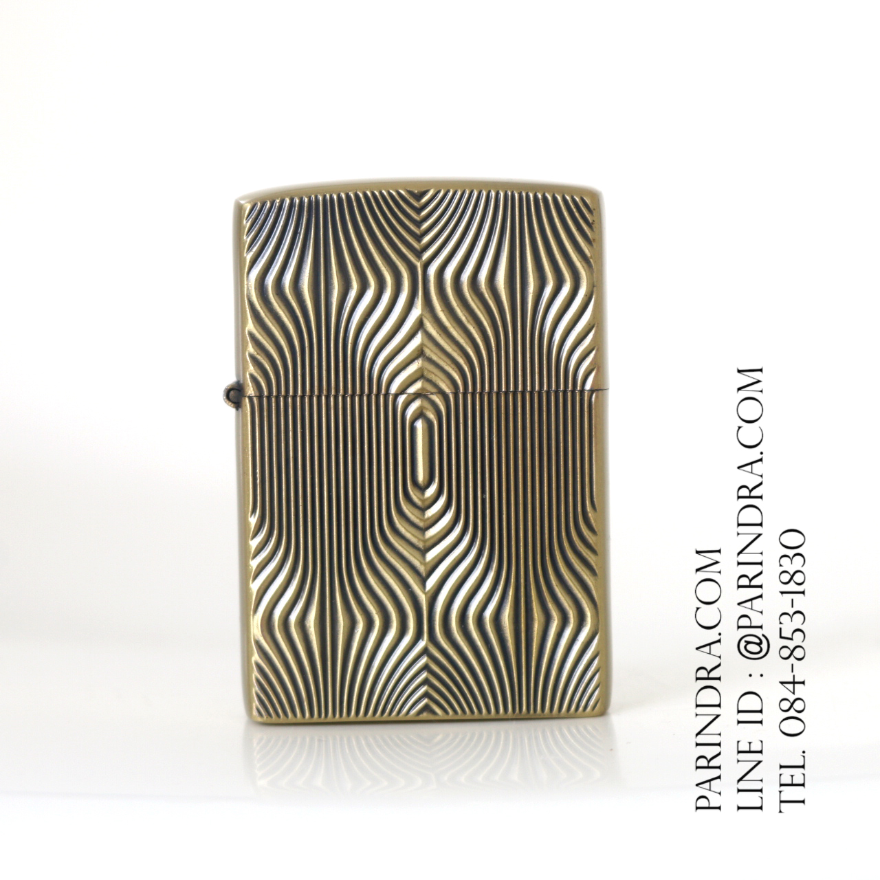 เซ็ตไฟแช็กน้ำมัน YENTAI ลายนูน 3D1 พร้อมกล่องเหล็กและน้ำมัน