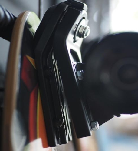 Surf Skate ยี่ห้อ S-Fight รุ่น P7 Adaptor FishDeck ทรัค P7 (หน้าไว สมูท เน้นความพริ้ว) บอร์ดทรงหางปลา ไม่เมเปิ้ล 7 ชั้น หนา13mm.