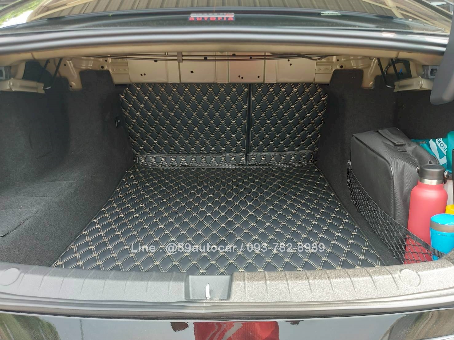 พรมรถ BYD Seal 5 DM-i 2025 ปูพรมVVIP สีดำด้ายทอง เต็มคัน 6 ชิ้น