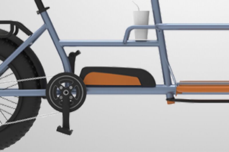 VeloMove VMSC3 จักรยานไฟฟ้าบรรทุกหน้า | มอเตอร์ Bafang 500W | แบตซัมซุง 48V17.4Ah | รับน้ำหนักได้ 180 กก.