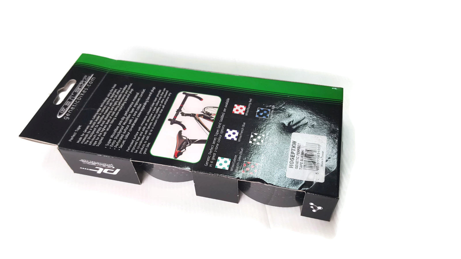 GENETIC, ผ้าพันแฮนด์เสือหมอบ, Perfect, สีดำ/ฟ้า, สีดำ/แดง, สีดำ/ขาว, สีขาว/เขียว.