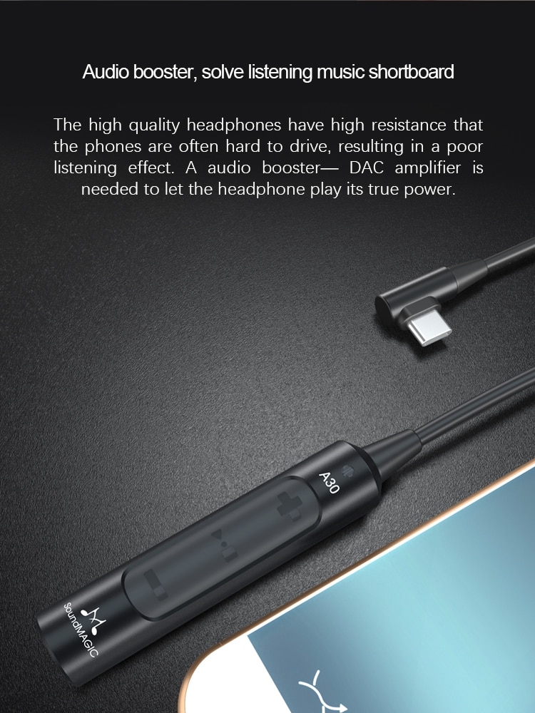 ขาย Soundmagic A30 แอมป์หูฟังพกพา แบบ Type C