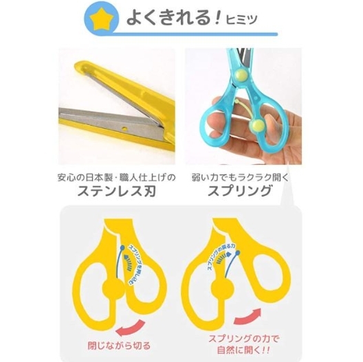 ✂️🇯🇵 GOOD DESIGN กรรไกรเด็ก Kutsuwa ญี่ปุ่น กรรไกรมือขวา กรรไกรมือซ้าย kid scissors Made in Japan