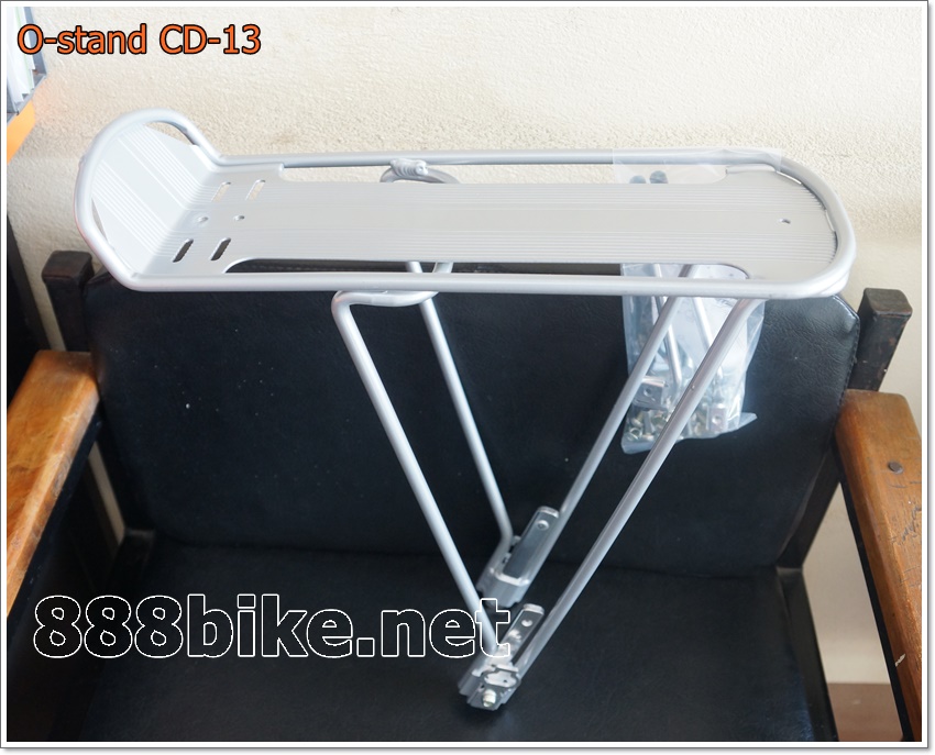 “O-STAND” ตระแกรงท้าย 26”-28",700c TranzX, รุ่นปรับขาได้, สี ดำ สีเงิน ,CD-13