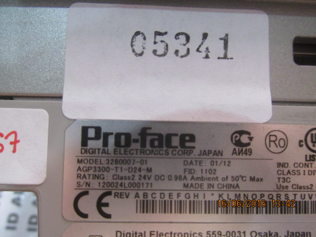 LCD TOUCH SCREEN “ PROFACE ” รุ่น AGP3300-T1-D24-M