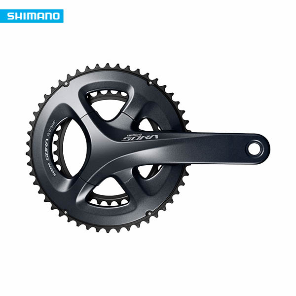 จานหน้า SHIMANO SORA, FCR3000, 50X34T, 170MM, Road Crankset 2x9-speed ไม่มีกะโหลก, มีกล่อง