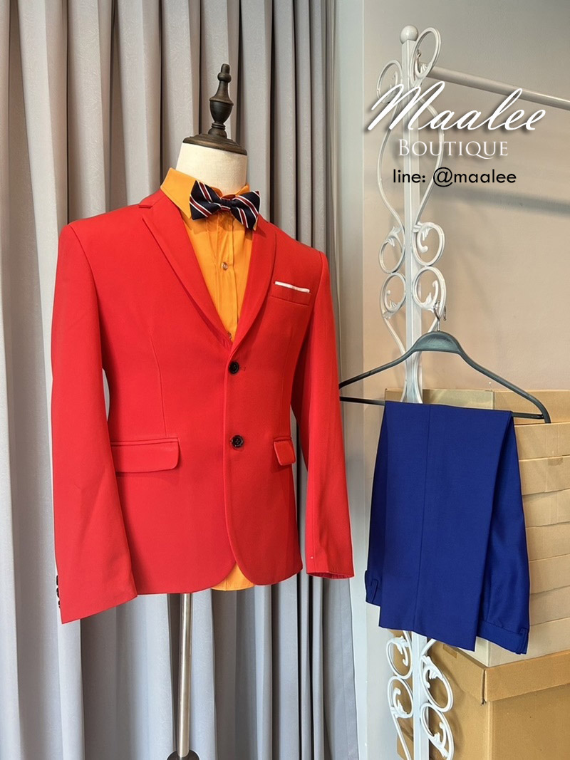 พร้อมเช่า ชุดสูทชาย แฟชั่น Set คละสี