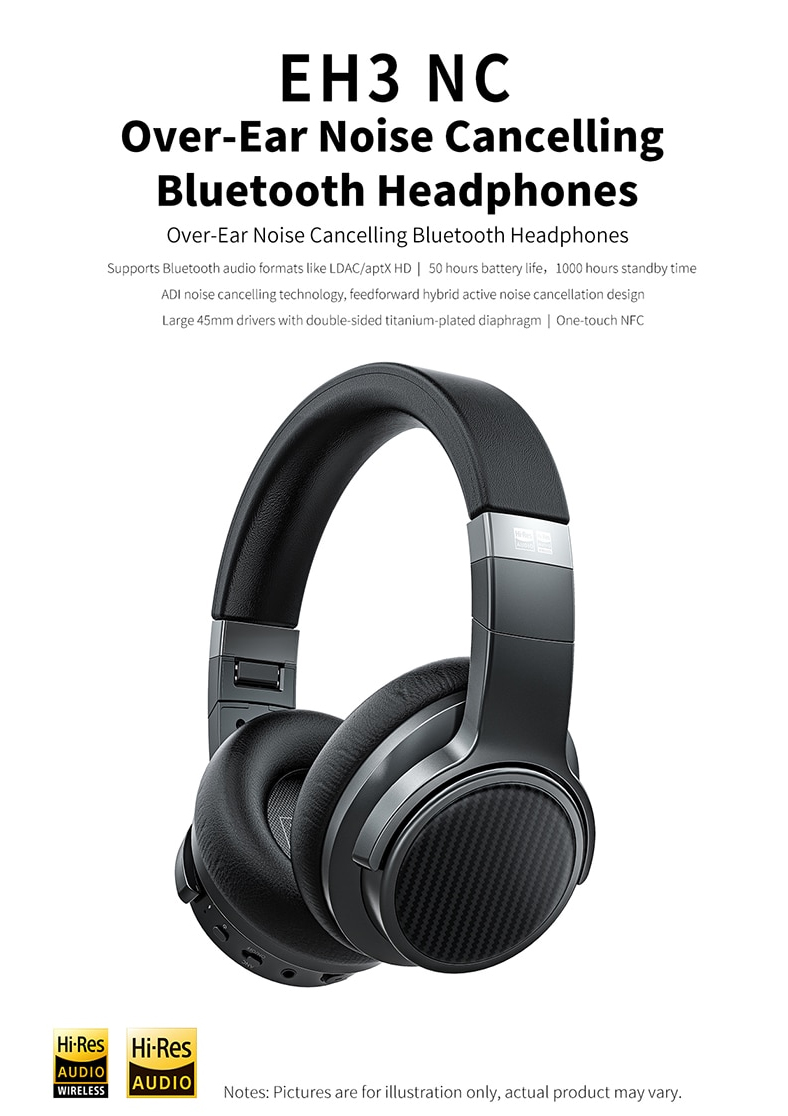 ขาย FiiO EH3NC หูฟังเฮดโฟนไร้สาย รองรับ Bluetooth5.0 , aptX LL , aptX HD , LDAC