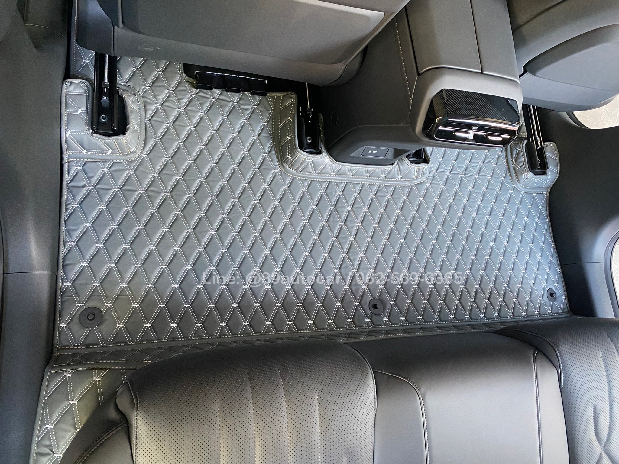 พรมรถยนต์ aion hyptec ht 620 premium ปูพรมVVIP ด้ายคู่ สีเทาด้ายเทา 6 ชิ้น เต็มคัน