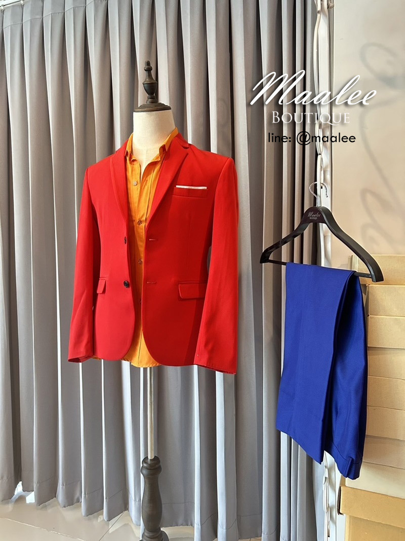 พร้อมเช่า ชุดสูทชาย แฟชั่น Set คละสี