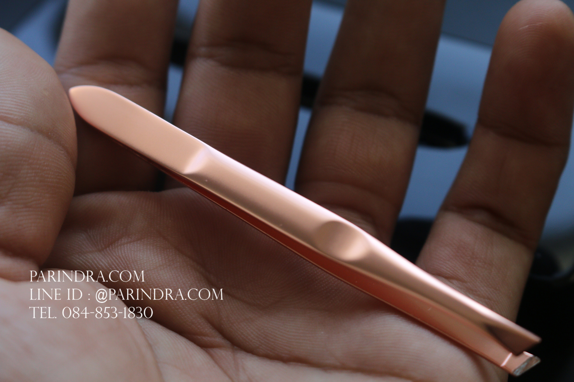 แหนบ Rhino No.S65 Pink Gold Tweezer แหนบสีพิงค์โกลด์