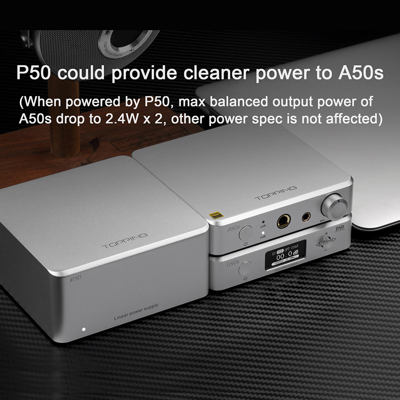 ขาย Topping A50S แอมป์หูฟังตั้งโต๊ะ รองรับ Hi-Res