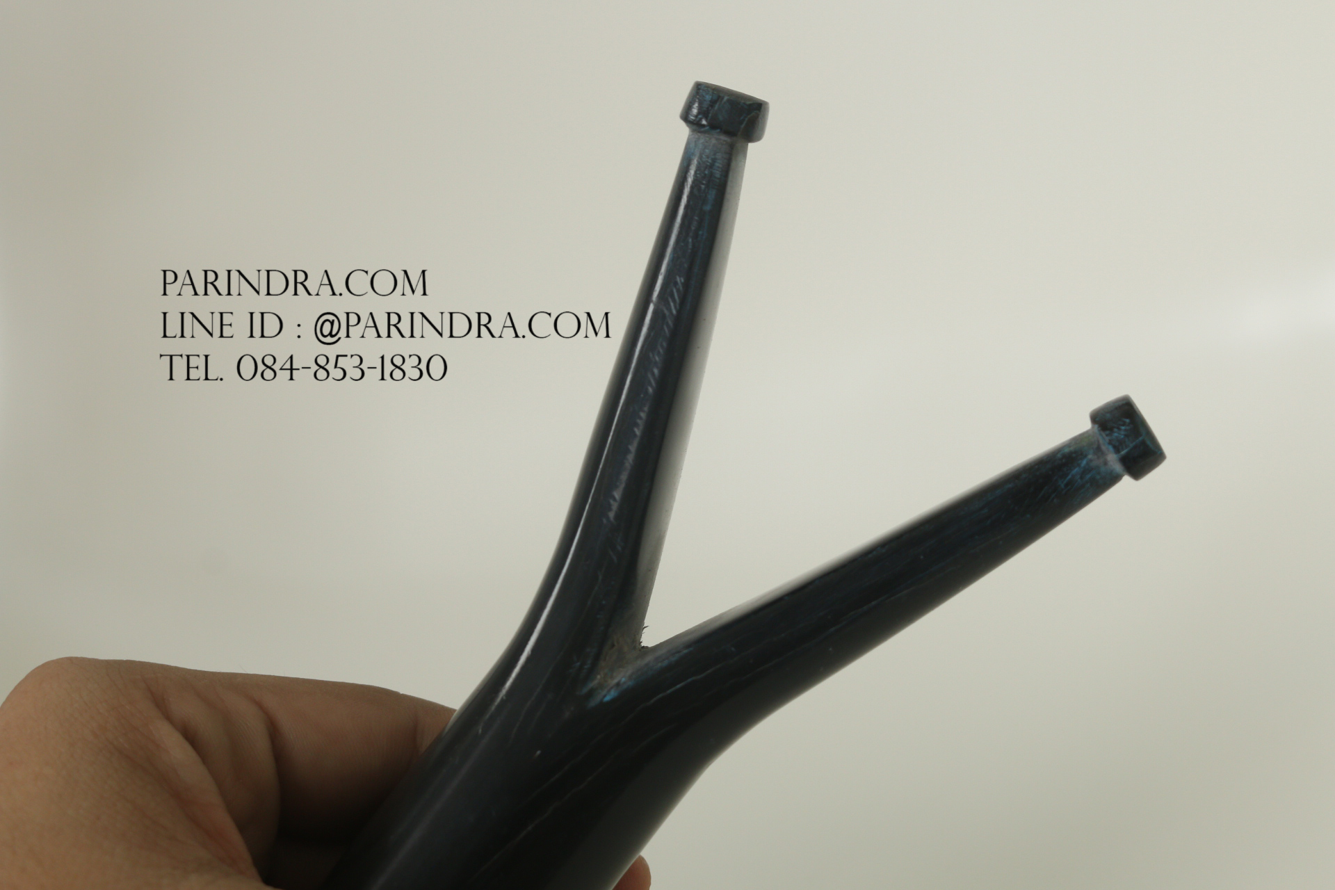 หนังสติ๊กเขาควายตัน สีดำสนิท โค้งงอ เข้ารูปสวยงาม #BAF003