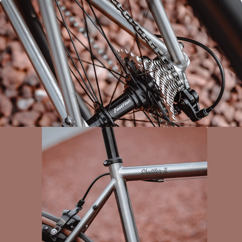 BOSKEY Shuttler Ti 2025 | จักรยานไทเทเนียม ชุดเกียร์ Shimano 105 R7000 ล้อคาร์บอน ยาง Continental Ultrasport