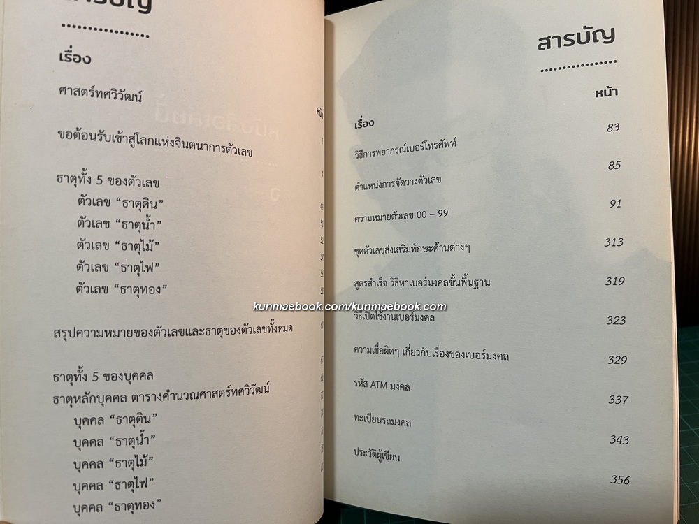 มหัศจรรย์ตัวเลขพลังธาตุ ผลงานของ หมอเมท โฮโรนัมเบอร์