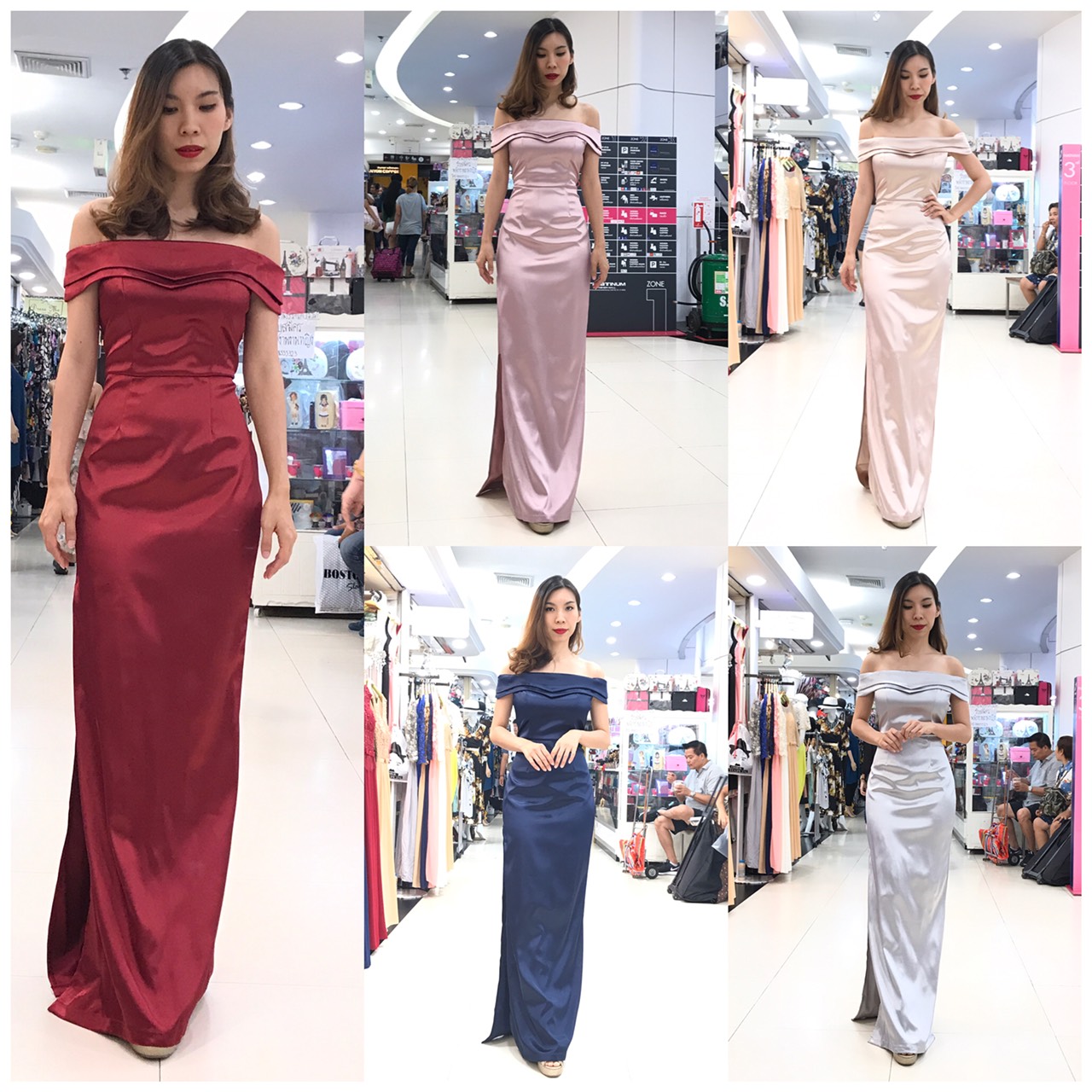 ชุดเพื่อนเจ้าสาว ชุดราตรียาว Anemone - Double layer top & Sheath skirt
