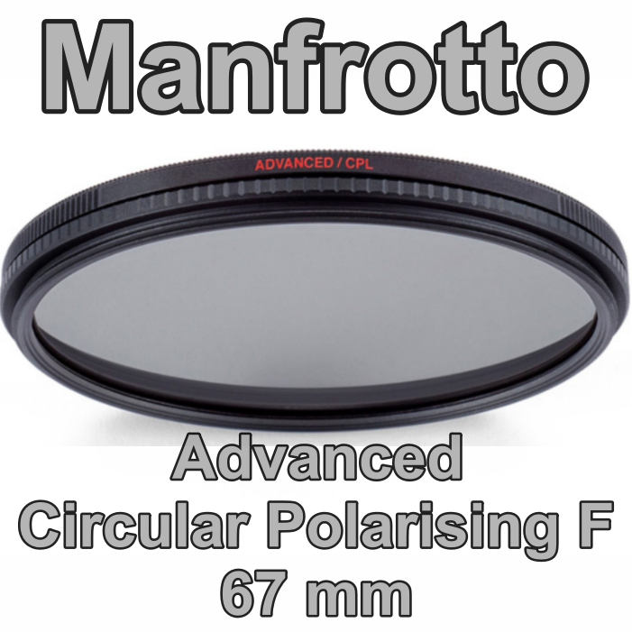 Manfrotto Advanced Circular Polarising MF-FIAD-CPL67 67 MM ฟิลเตอร์ปกป้องแสงสะท้อนจากฝุ่น ความเข้มของสีให้กับท้องฟ้า ลดเงาสะท้อนกระจก,ผิวน้ำ กันรอยขีดข่วน กันน้ำและน้ำมัน multicoat 12 ชั้น แสงผ่านได้ 68.1% เพิ่มความคมชัดและความอิ่มตัวของสี ประกันศูนย์5ปี