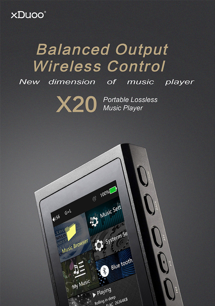 ขาย xDuoo X20 เครื่องเล่นพกพารองรับ Balanced lossless DSD USB DAC