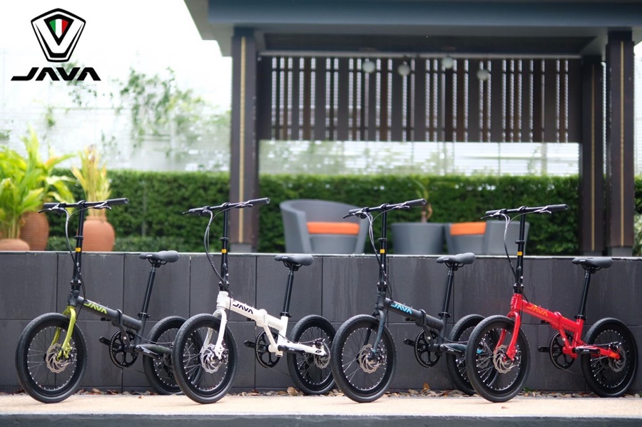 จักรยานพับได้ JAVA X2 FOLING BIKE เกียร์ : SENSAH MX9 9sp เฟรมอลู ล้อ20”