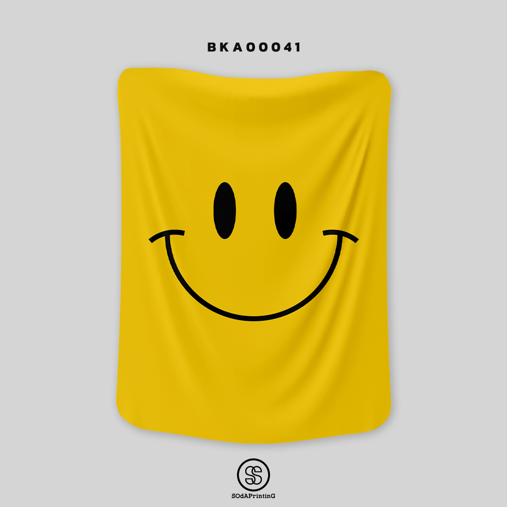 ผ้าห่มอเนกประสงค์ พิมพ์ลาย SMILE รหัส BKA00041 #SOdAblanket #SodAhome