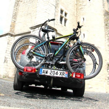 แร็คบรรทุกจักรยาน BUZZRACK SCORPION Car Bike Rackแร็กจักรยาน ติด Tow Ball บรรทุก 2 คัน มีฐานรองล้อ พับเก็บได้