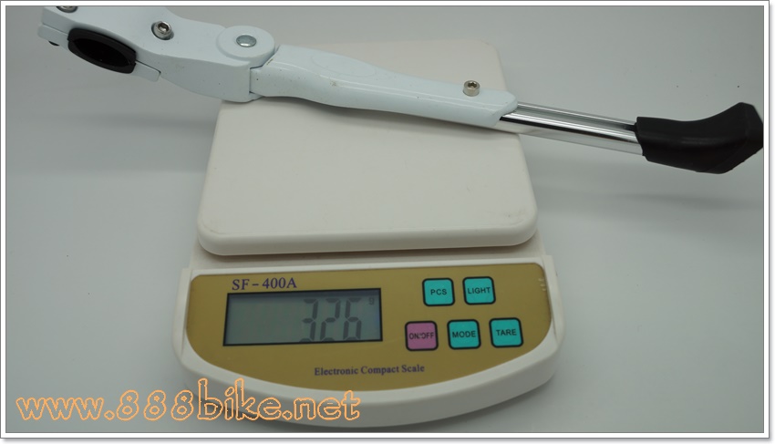 ขาตั้งอลูมิเนียม จับจุดเดียว ปรับระดับได้ สีดำ HS-001 ADJUSTABLE KICK STAND