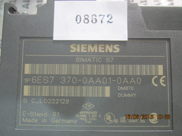 PLC “ SIEMENS ” รุ่น 6ES7 370-0AA01-0AA0