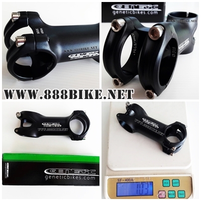GENETIC คอแฮนด์ รุ่น SLR, เสือหมอบ, +/- 6 degree, 3D Forged 7050 alloy, 31.8MM, 80MM, 90MM, 100MM
