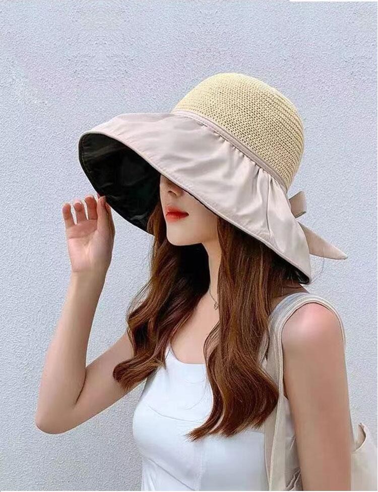 ✨หมวกกันแดด UV CUT รุ่นพับได้จากญี่ปุ่น ขนาดฟรีไซซ์ รอบศีรษะ 55–60 cm✨