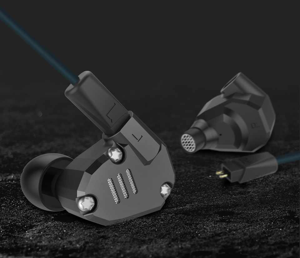 ขาย KZ ZS6 หูฟัง Hybrid 4 ไดร์เวอร์ (2DD 2BA) บอดี้อลูมีเนียม ถอดสายได้