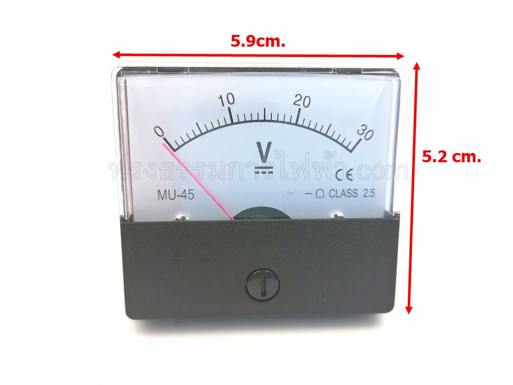 มิเตอร์วัดโวลต์ (30V-แบบเข็ม)