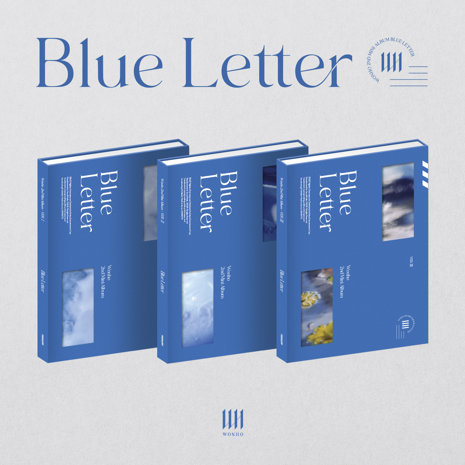 อัลบั้ม #WONHO - Mini Album Vol.2 [Blue letter] (Random Ver.) ปิดรอบพรี 2021-09-13