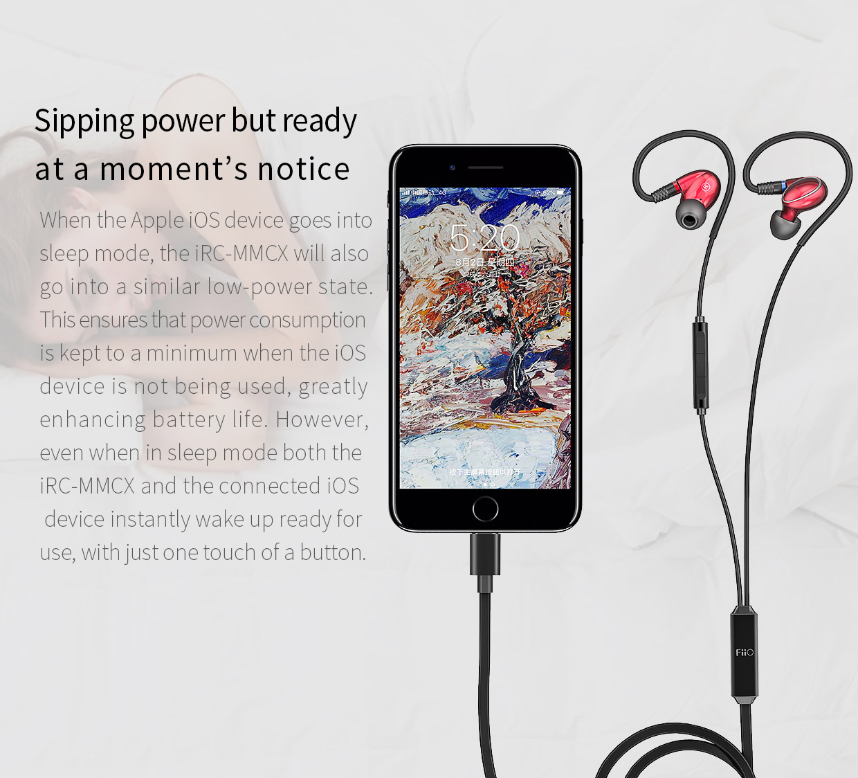 ขาย FiiO iRC-MMCX สาย Lightning สำหรับ iphone , ipod , ipad ขั้ว MMCX พร้อมไมค์ในตัว