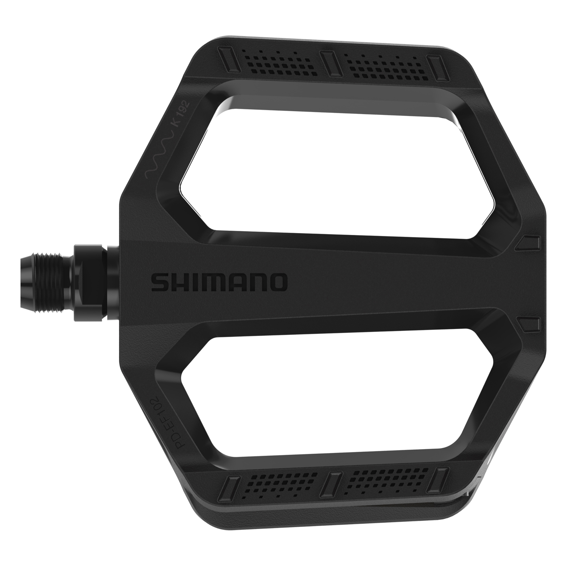 SHIMANO บันได FLAT, PDEF102, สีดำ, มีกล่อง