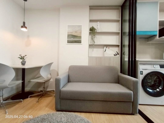 ให้เช่าคอนโดแอทโมซ คาแนล รังสิต ตึกB 27.80 ตร.ม.เฟอร์ครบ เครื่องใช้ไฟฟ้าครบ มีเครื่องซักผ้า ใกล้ฟิวเจอร์ พาร์ค