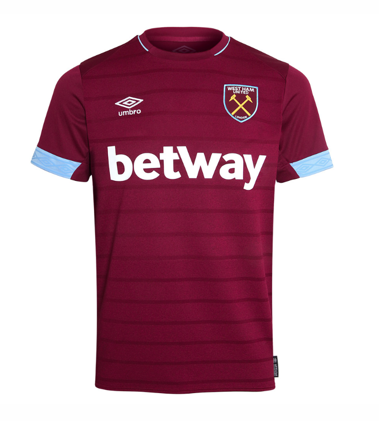 เสื้อเวสต์แฮม ยูไนเต็ด 2018 2019 ทีมเหย้าของแท้